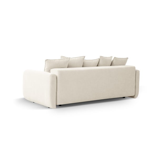 Krem sklopiva/s prostorom za odlaganje sofa 231 cm Elen – Micadoni -image-4
