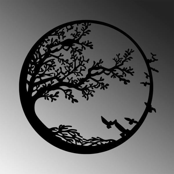 Metalni zidni ukras 68x66 cm Tree - Wallity-image-4