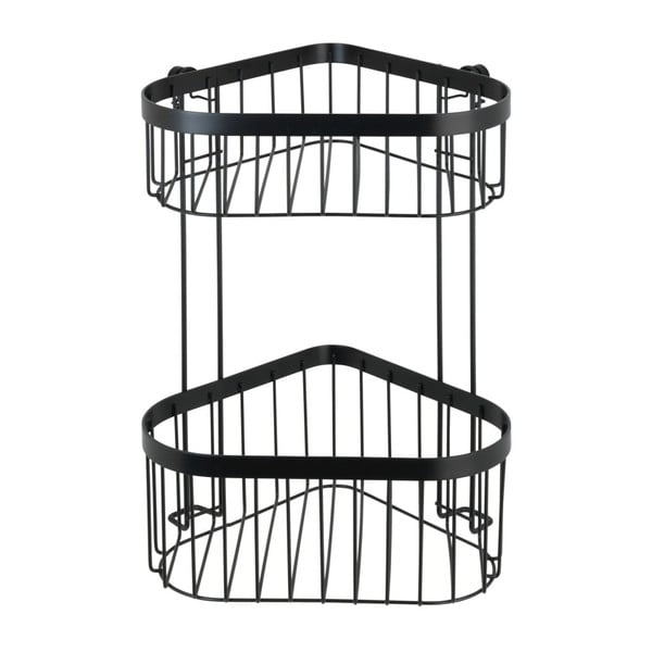 Crna zidna kutna košara na dva kata Wenko Classic Plus-image-3