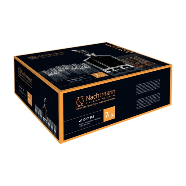 Set kristalne boce i šest kristalnih čaša za viski Nachtman Aspen Whiskey Set-image-4