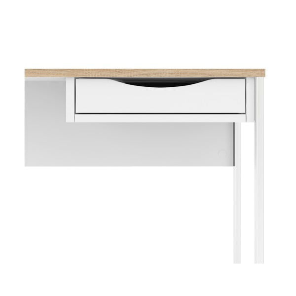 Bijeli radni stol Tvilum Function Plus, 130 x 48 cm-image-3