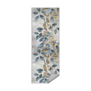 Svijetlo plava/u zlatnoj boji perivia staza 80x200 cm Golden Leaves – Mila Home