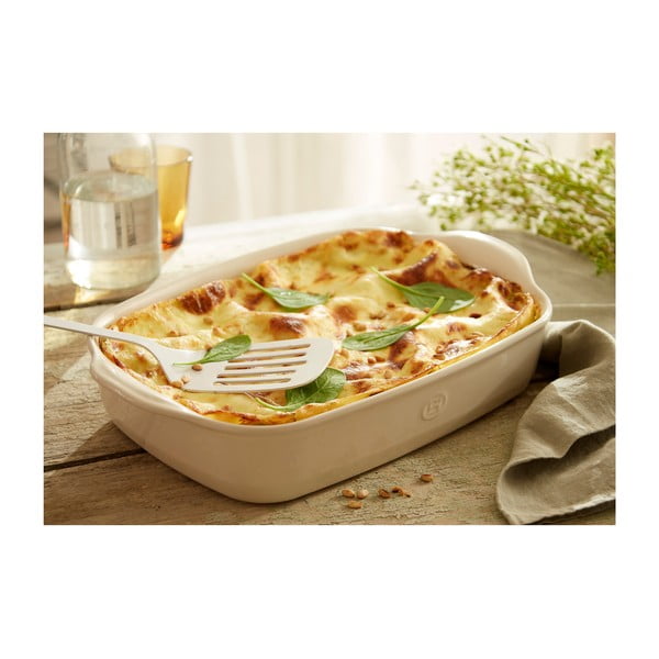 Pravokutna posuda za pečenje u boji slonovače Emile Henry, 36,5 x 23,5 cm-image-3