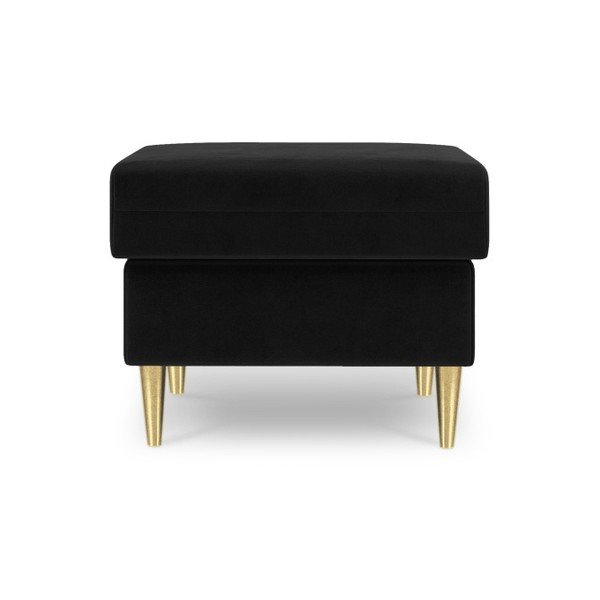 Crni pouf Mazzini Sofas Muguet, 60 x 45 cm-image-2