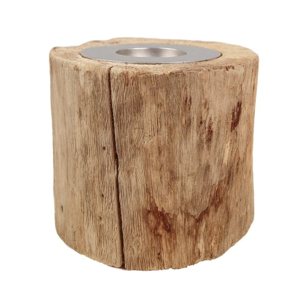 Svijećnjak od tikovine HSM collection Antique, visina 10 cm-image-1