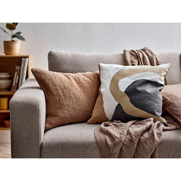 Smeđa pletena deka 130x170 cm Gentle – Södahl-image-1