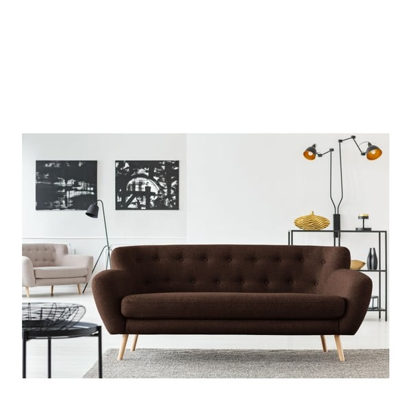 Smeđa sofa Cosmopolitan design London, 192 cm-image-4