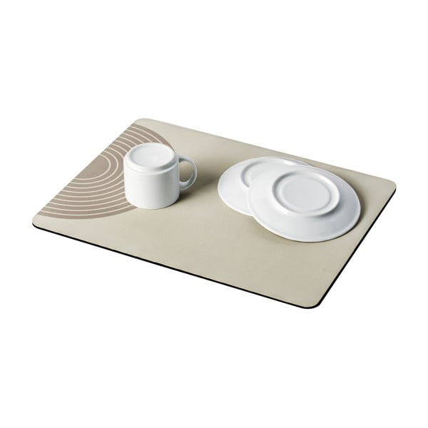 Bež gumena podloga za ocjeđivanje posuđa 40x30 cm Dima – Wenko