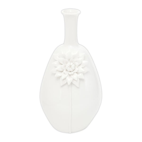 Bijela porculanska vaza Mauro Ferretti Suncokret, visina 36 cm