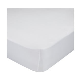 Bijela pamučna elastična plahtaHappy Friday Basic, 70 x 140 cm
