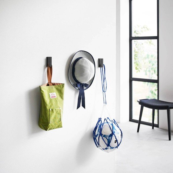 Crne metalne zidne kuke u setu 3 kom Tower – YAMAZAKI-image-1