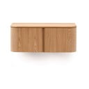 Zidni ormarić za ispod umivaonika u dekoru jasena u prirodnoj boji 90x35 cm Salaya – Kave Home