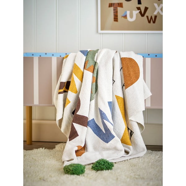 Deka za bebe od recikliranog pamuka 130x160 cm Memmo – Bloomingville Mini-image-2