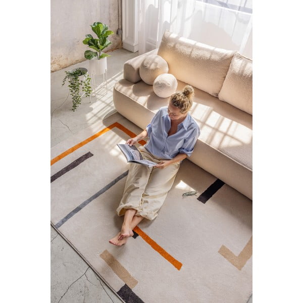 Narančasti/krem tepih 80x150 cm Linea – Universal-image-3