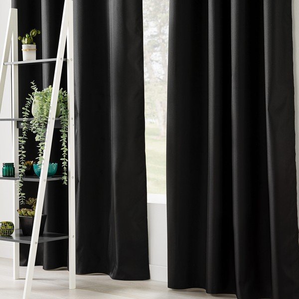 Crna termo izolacijska zavjesa 140x260 cm Icemount – douceur d'intérieur-image-3