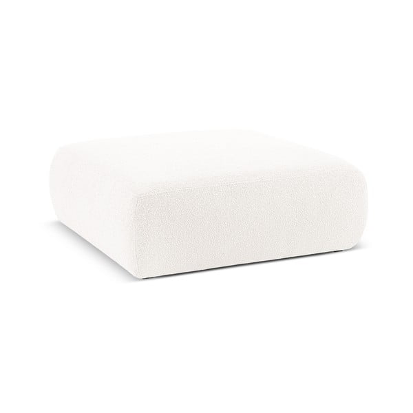 Bijeli tabure od bouclé tkanine Molino – Micadoni Home-image-1