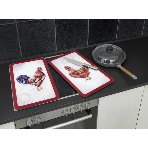 Zaštitni poklopci za štednjak u setu od kaljenog stakla 2 kom 52x30 cm Farm – Wenko-image-3