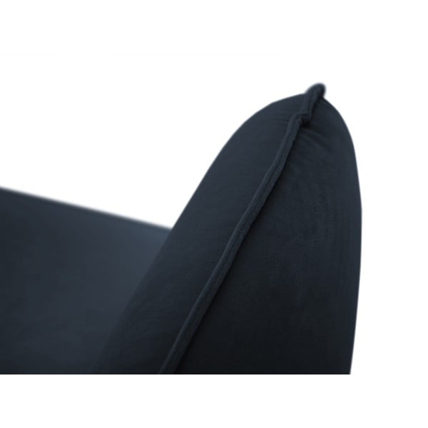 Tamnoplava baršunasta fotelja Vienna - Cosmopolitan Design-image-4