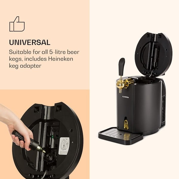 Crna uređaj za točenje piva Klarstein Skal-image-3