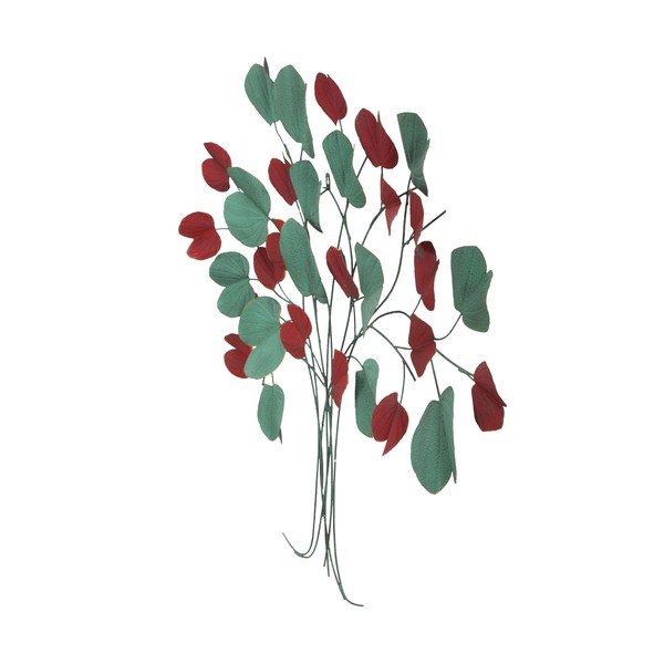 Zidni crveno-zeleni zidni ukras Mauro Ferretti Tree, 105 x 94 cm-image-2