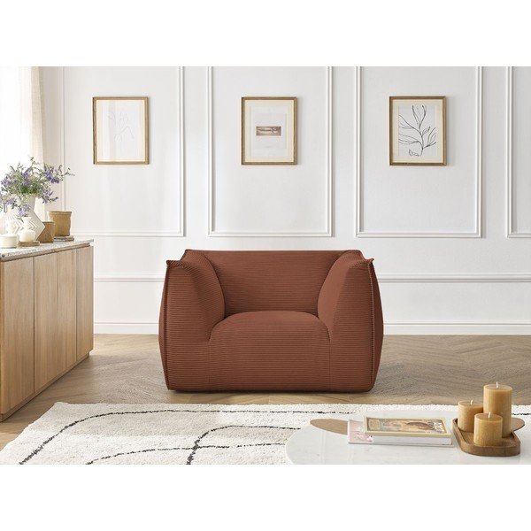 Narančasta fotelja od samta Giorgia – Bobochic Paris-image-4