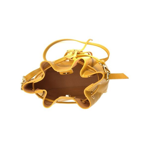 Žuta kožna torbica Carla Ferreri Jessie-image-4