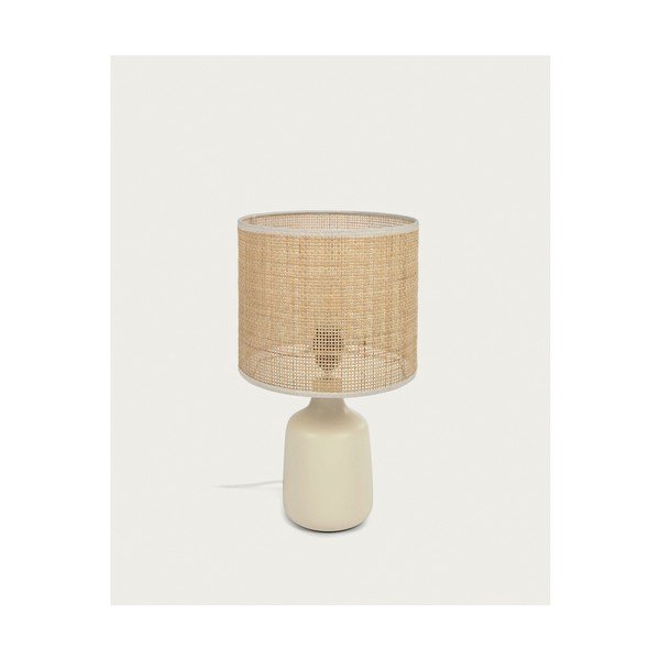 Krem/u prirodnoj boji stolna lampa keramička (visina 46 cm) Erna – Kave Home-image-4