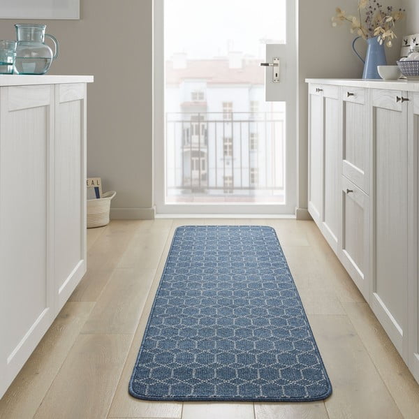 Tamno plava perivia staza 57x230 cm Argyll – Flair Rugs-image-1