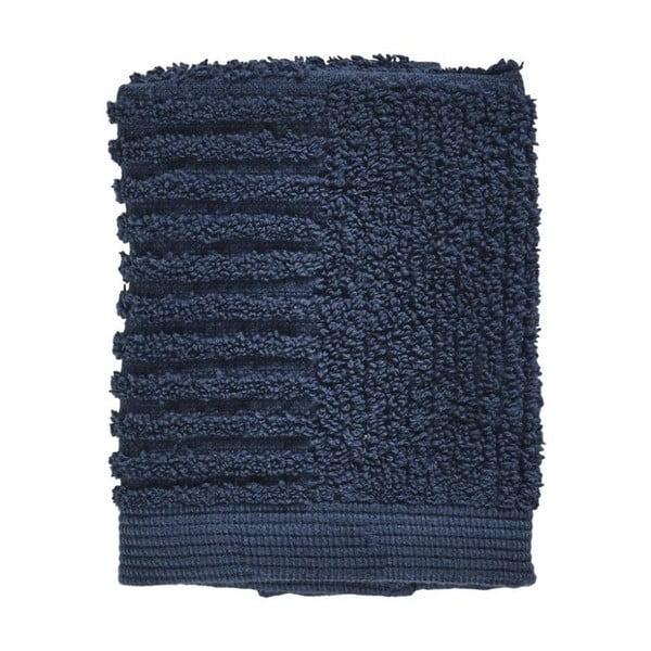 Tamnoplavi ručnik za lice od 100% pamuka Zone Classic Dark Blue, 30 x 30 cm