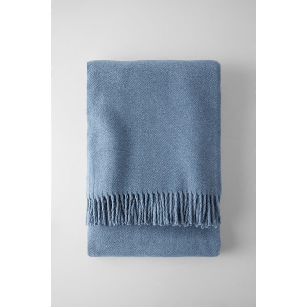 Plavi pokrivač s pamukom Euromant Basics, 140 x 160 cm