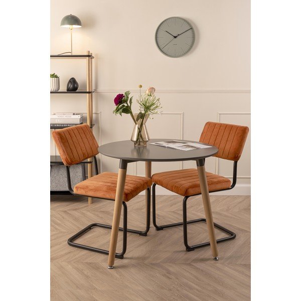 Crni regal s bambusovim nogama Leitmotiv Cabinet Simplicity-image-1