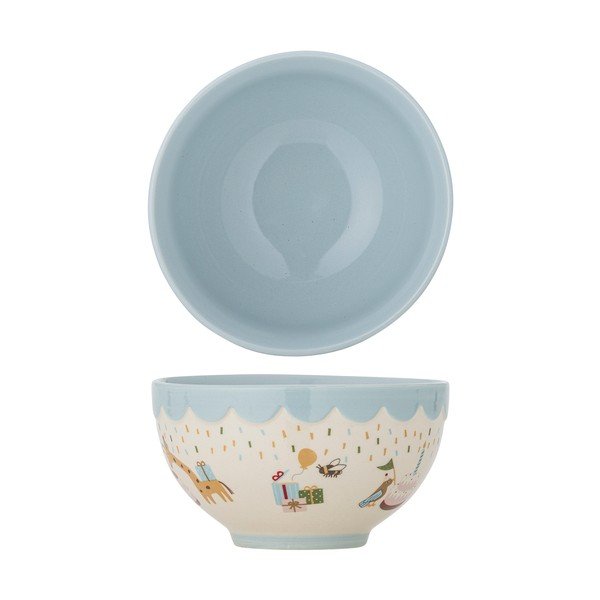 Svijetlo plava/krem dječja zdjelica od kamenine ø 13,5 cm Celebrate – Bloomingville Mini-image-3