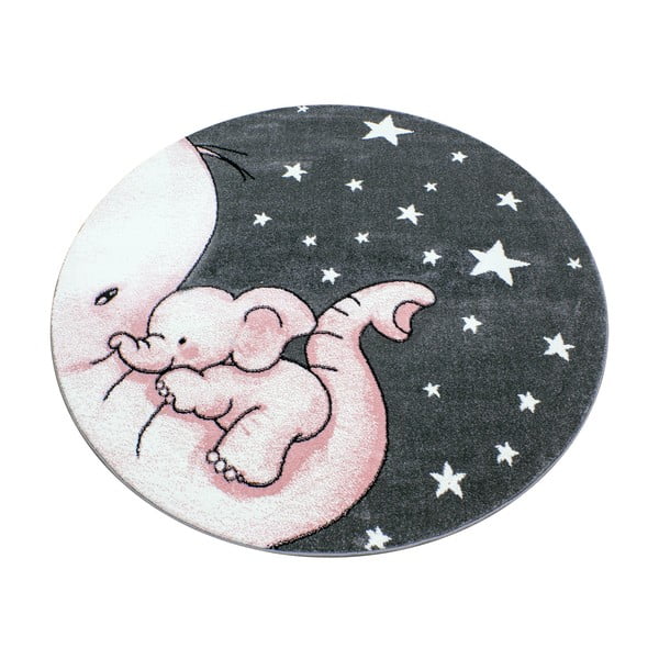 Ružičasti/sivi dječji tepih ø 120 cm Kids – Ayyildiz Carpets