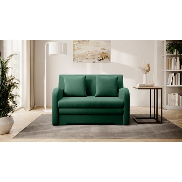 Zelena baršunasti sklopiva sofa 130 cm Ario – ELTAP-image-1
