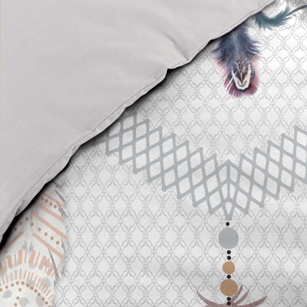 Bijela pamučna posteljina za krevet za jednu osobu 140x200 cm Happy Dream – douceur d'intérieur-image-3