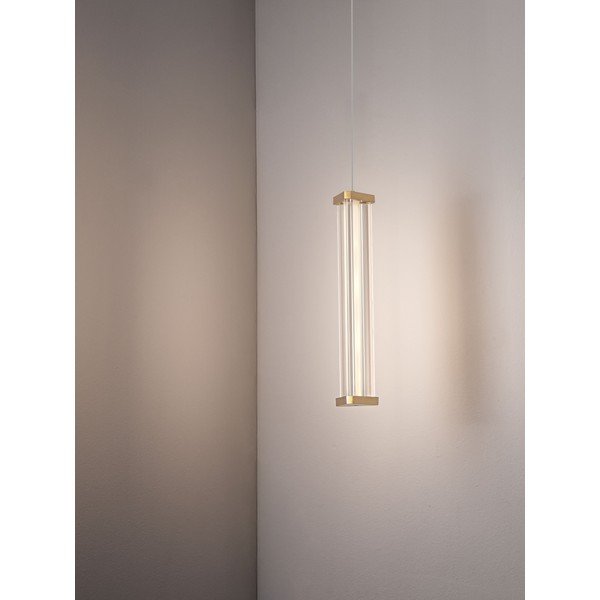 Metalna LED viseća svjetiljka s mogućnosti zatamnjivanja mat zlatna sa sjenilom od akrilnog stakla ø 6 cm Pheme – Nova Luce-image-2