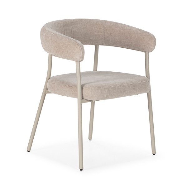 Bež podstavljene blagovaonske stolice u setu s naslonima za ruke 2 kom Yuri – MOME