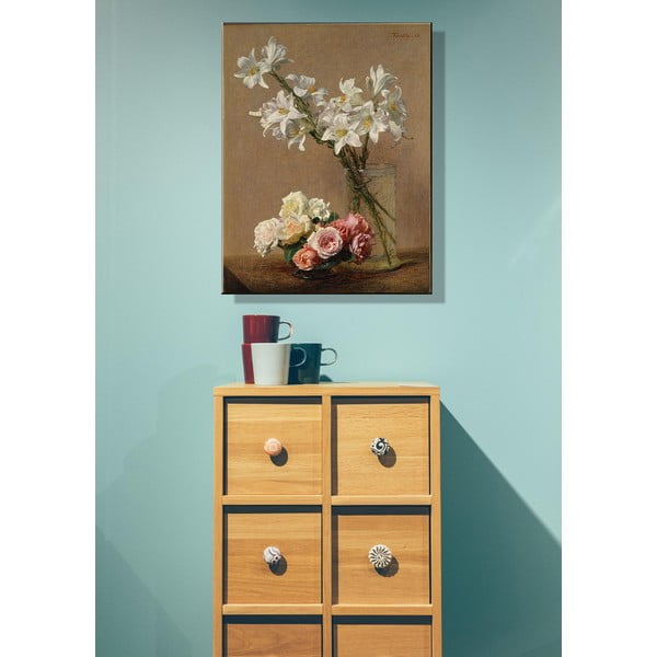 Reprodukcija slike Henri Fantin-Latour - Roses and Lilies, 45 x 60 cm-image-1