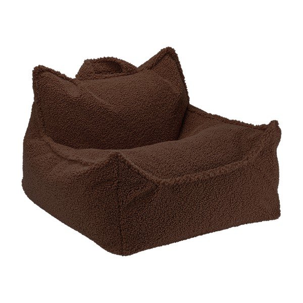 Tamno smeđa vreća za bebe od bouclé tkanine Warm Hazel – Wigiwama