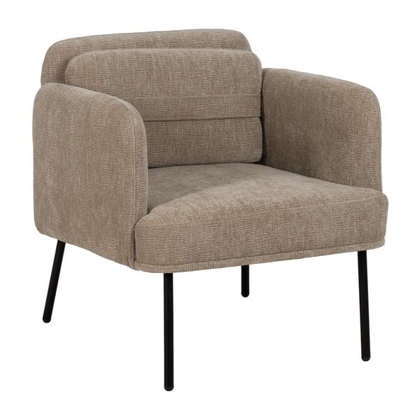 Bež fotelja od šenila Bind – Ixia