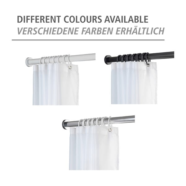 Teleskopska šipka za kupaonicu u srebrnoj boji Wenko Luz, dužine 70-115 cm-image-4