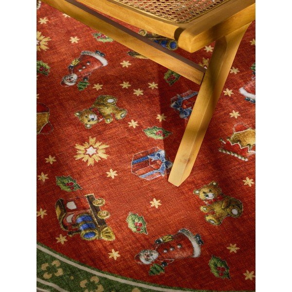 Crveni/zeleni okrugao tepih s božićnim motivom ø 200 cm Toy's Delight Nostalgic Noel Red Green – Villeroy&Boch-image-2