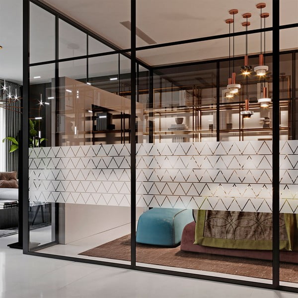 Naljepnice u setu za prozore 100 kom 10x10 cm Triangle – Ambiance-image-4