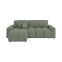 Svijetlo zelena sklopiva kutna garnitura (promjenjiva) Luki – Ropez