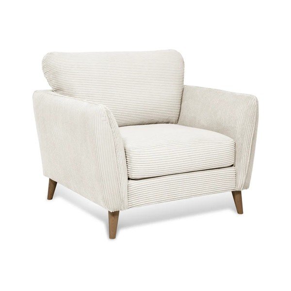 Bijela fotelja od samta Paris – Scandic