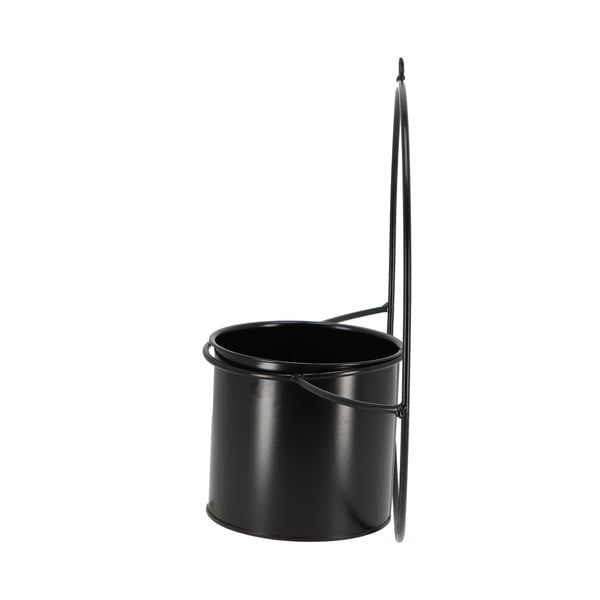Crni zidni nosač za teglu za cvijeće Esschert Design Planter-image-2