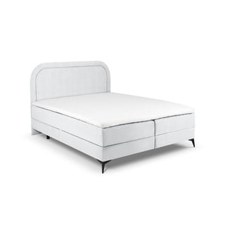 Svijetlo sivi boxspring krevet s prostorom za pohranu 160x200 cm Eclipse - Cosmopolitan Design