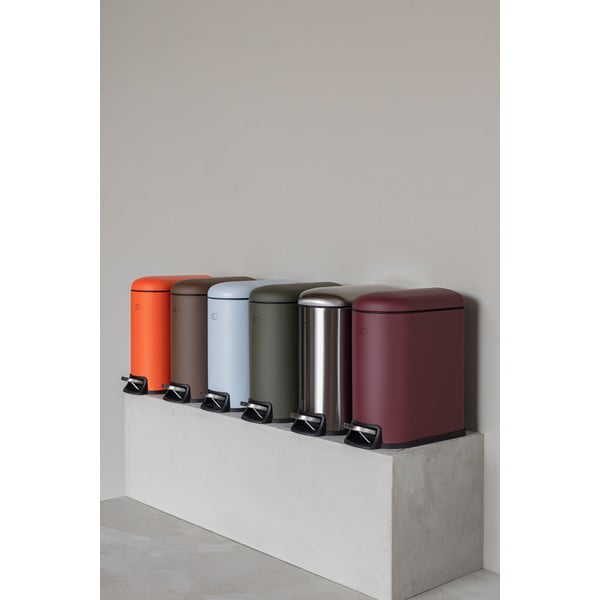 Tamno ljubičasta metalna kanta za smeće s pedalom 5 l Mini Walther – Mette Ditmer Denmark-image-2