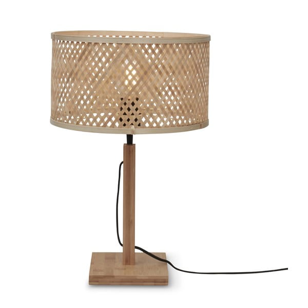 Stolna lampa u prirodnoj boji s bambusovim sjenilom (visina 38 cm) Java – Good&Mojo