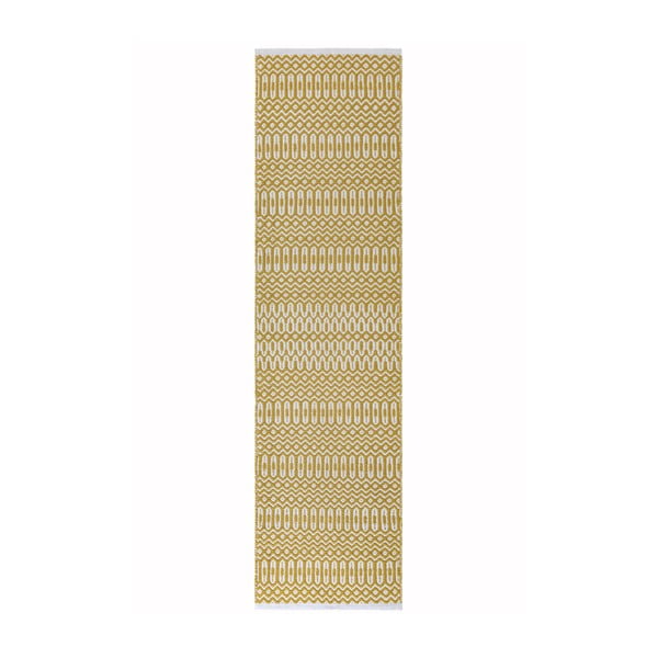 Bijelo-žuta staza Asiatic Carpets Halsey, 66 x 240 cm